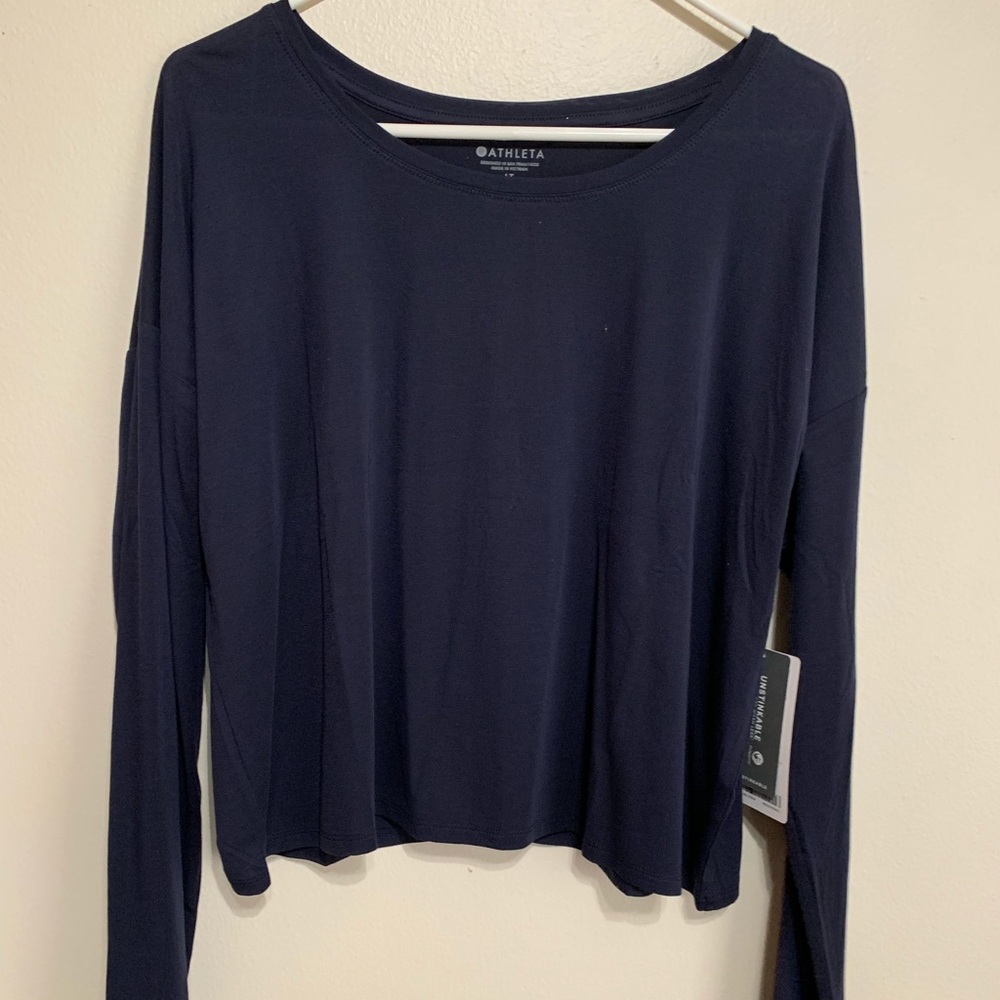 Athleta, crop long sleeve NWT